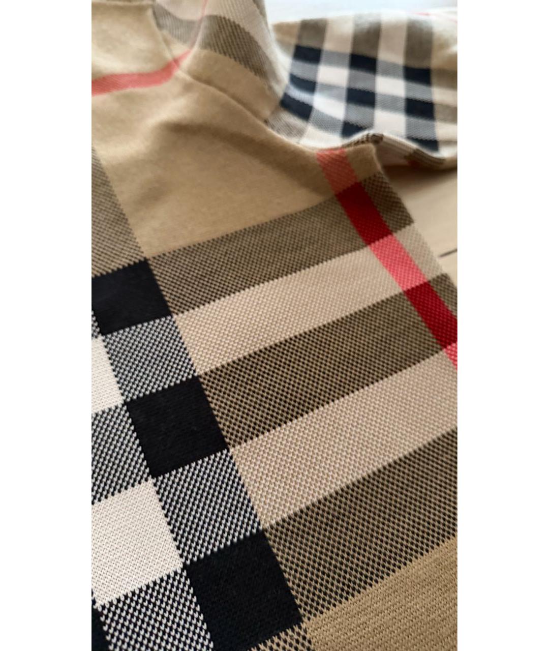 BURBERRY Бежевый шерстяной джемпер / свитер, фото 4