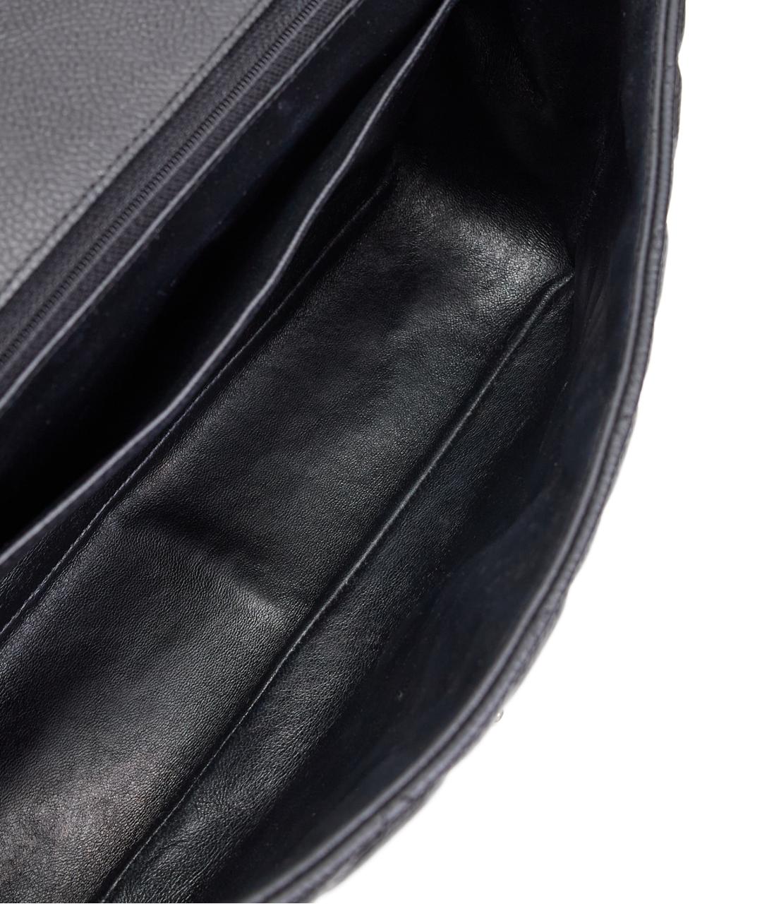 CHANEL Черная кожаная сумка через плечо, фото 5