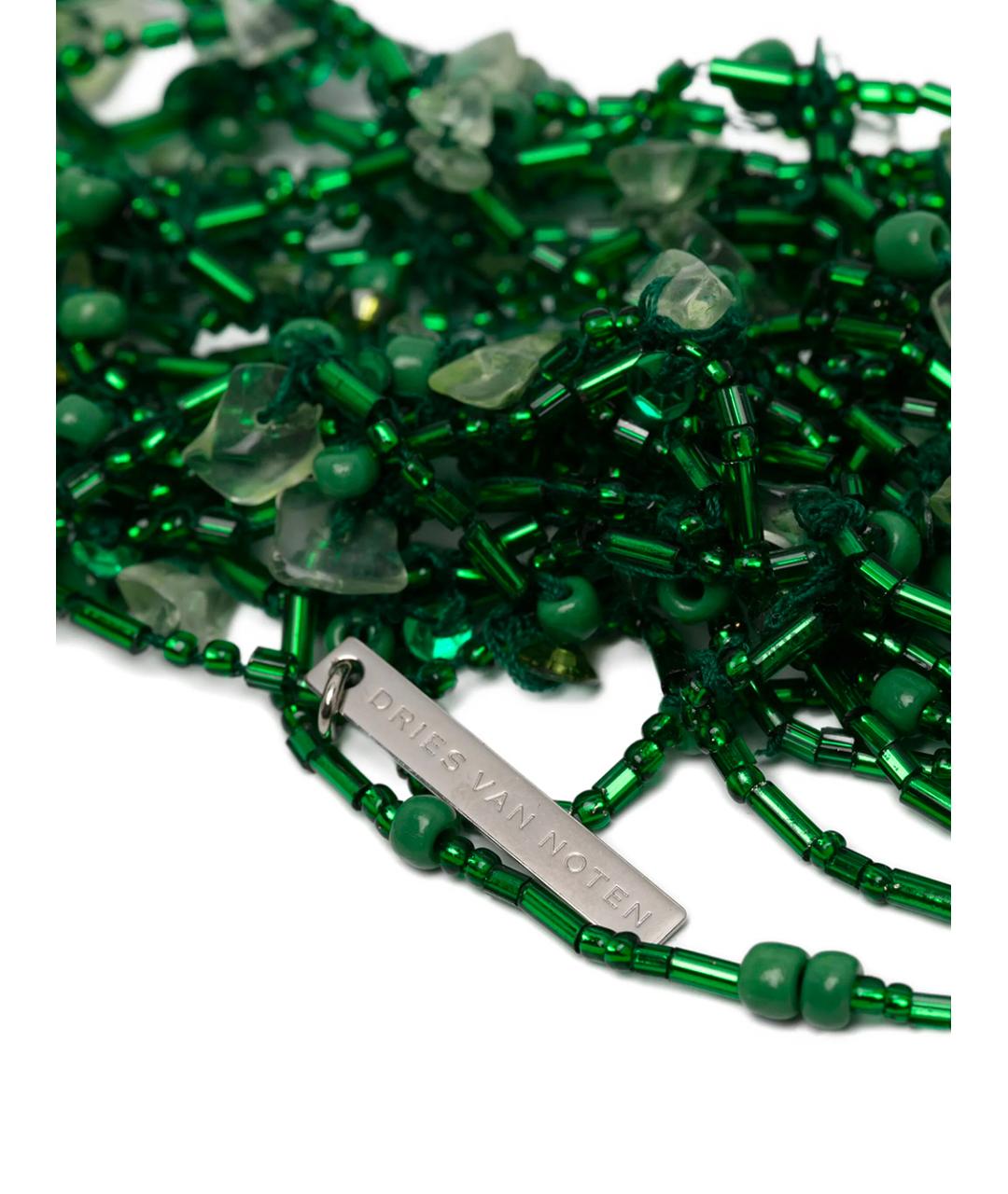 DRIES VAN NOTEN Зеленые колье, фото 2