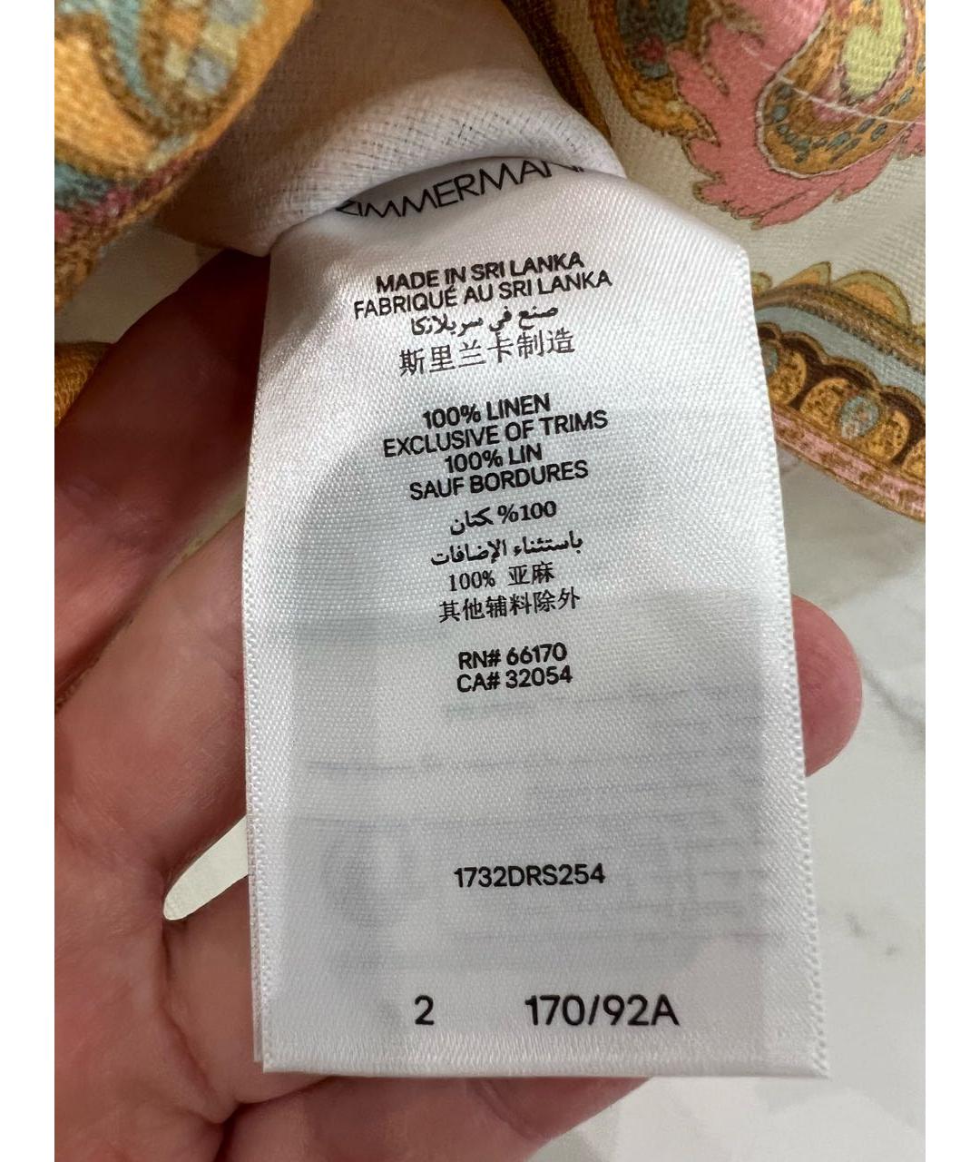 ZIMMERMANN Льняное повседневное платье, фото 4