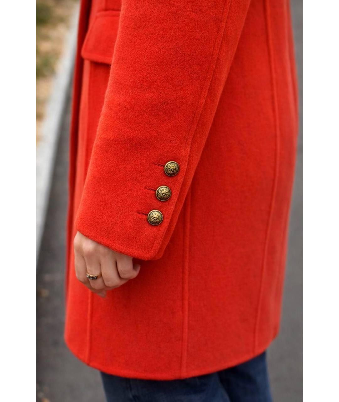 ACNE STUDIOS Оранжевое кашемировое пальто, фото 4