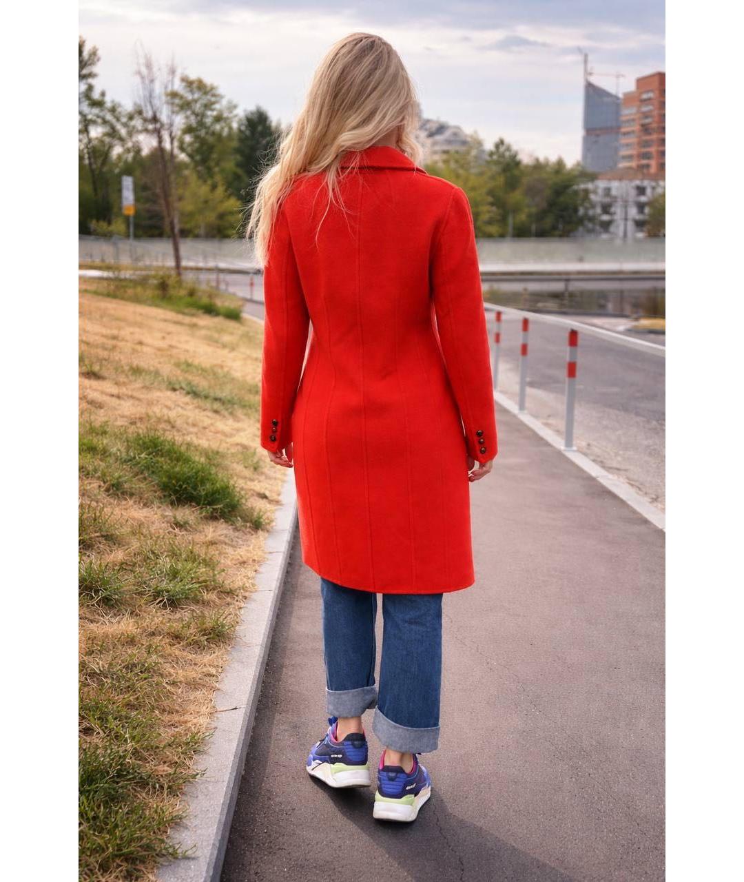 ACNE STUDIOS Оранжевое кашемировое пальто, фото 2