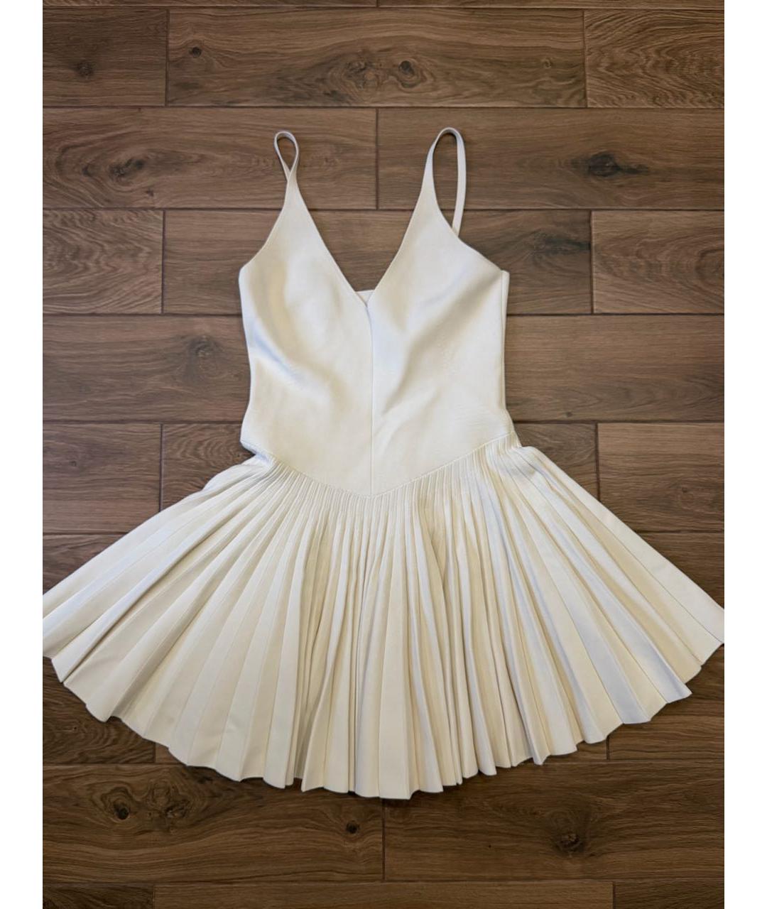 KHAITE Бежевое вискозное платье, фото 5