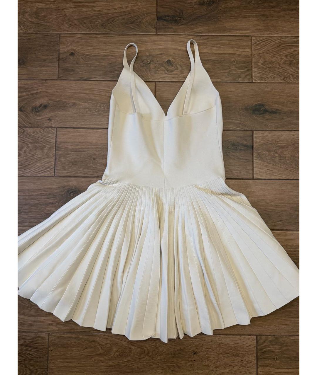 KHAITE Бежевое вискозное платье, фото 4