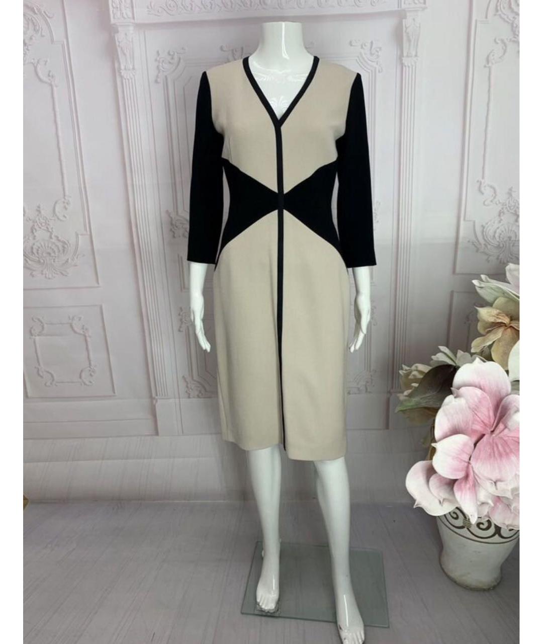 MANTU Бежевое шерстяное платье, фото 5