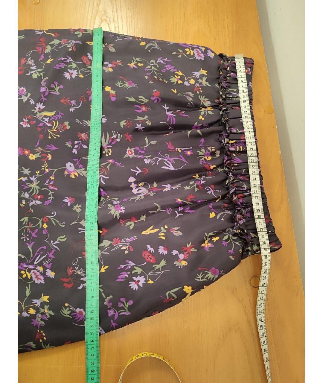 SEE BY CHLOE Фиолетовая шелковая юбка миди, фото 6