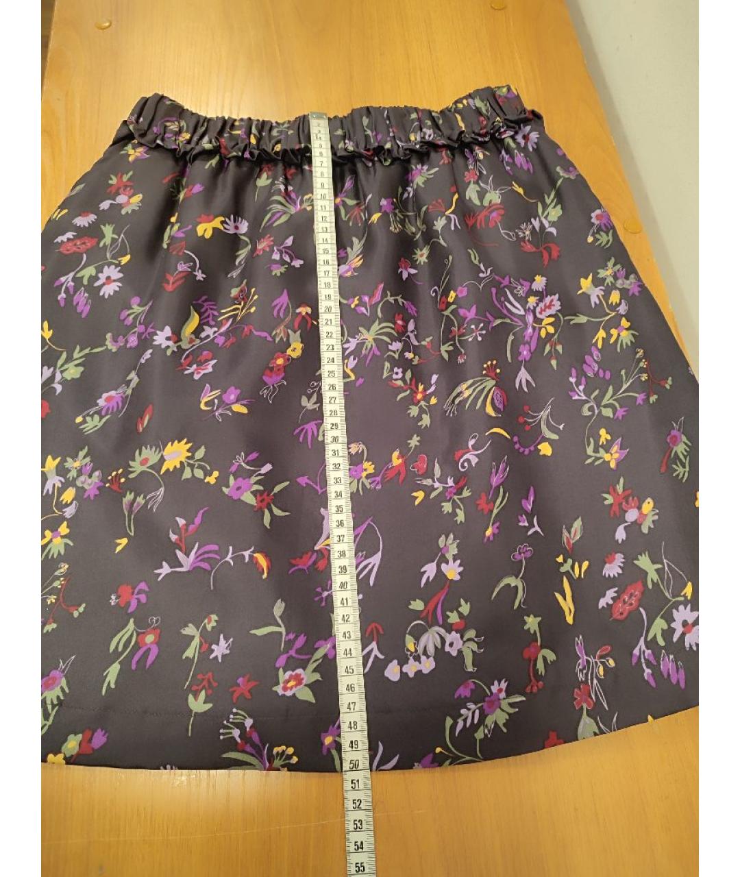 SEE BY CHLOE Фиолетовая шелковая юбка миди, фото 9