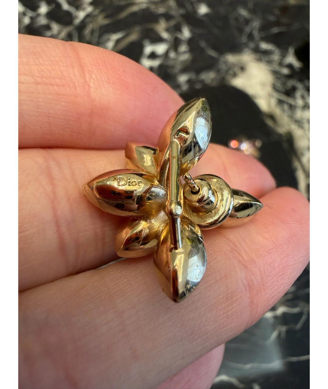 CHRISTIAN DIOR Золотые серьги, фото 3