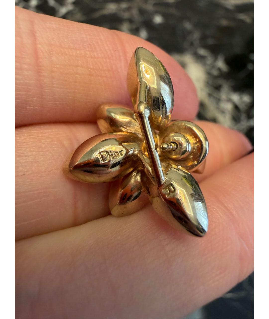 CHRISTIAN DIOR Золотые серьги, фото 4