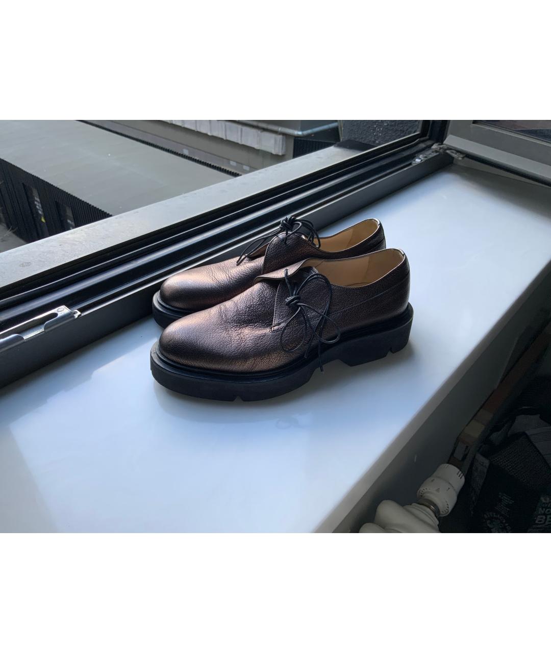 FABIANA FILIPPI Коричневые кожаные брогги и оксфорды, фото 3