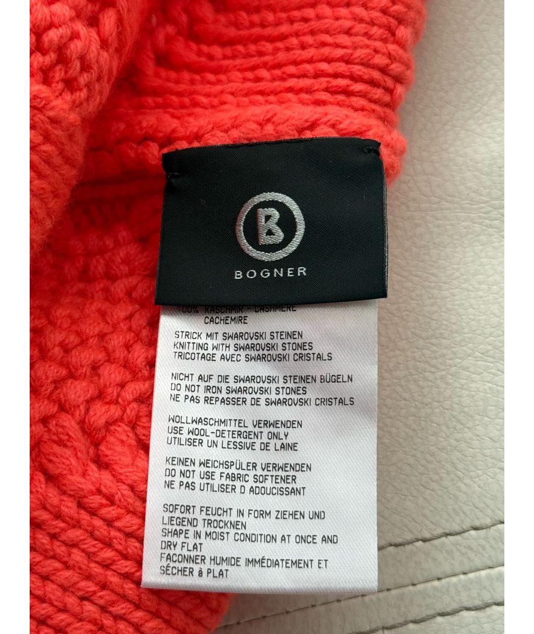 BOGNER Оранжевая кашемировая шапка, фото 4