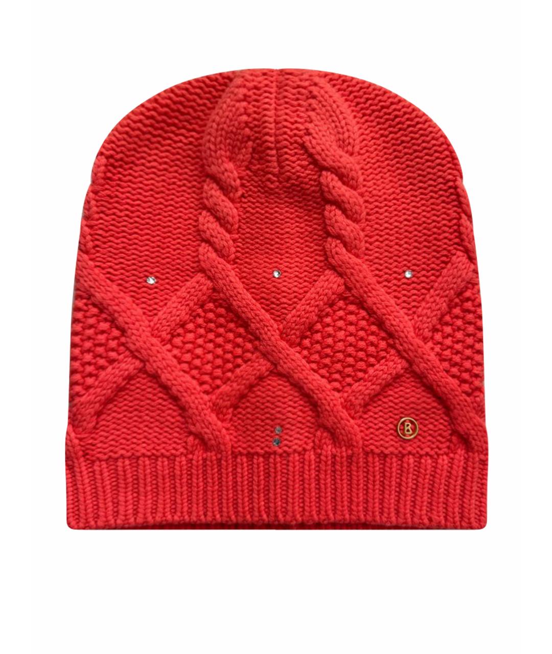 BOGNER Оранжевая кашемировая шапка, фото 1