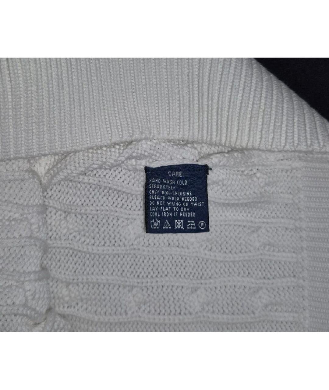 RALPH LAUREN Белый хлопковый джемпер / свитер, фото 9