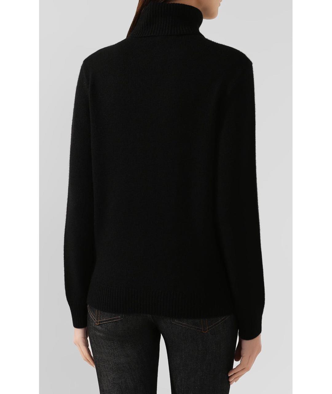 RALPH LAUREN Черный кашемировый джемпер / свитер, фото 7