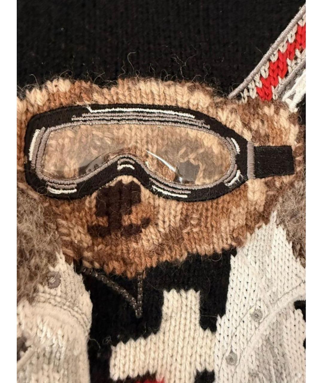 RALPH LAUREN Черный кашемировый джемпер / свитер, фото 6