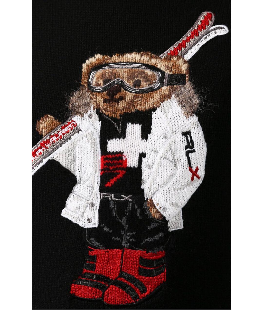 RALPH LAUREN Черный кашемировый джемпер / свитер, фото 4