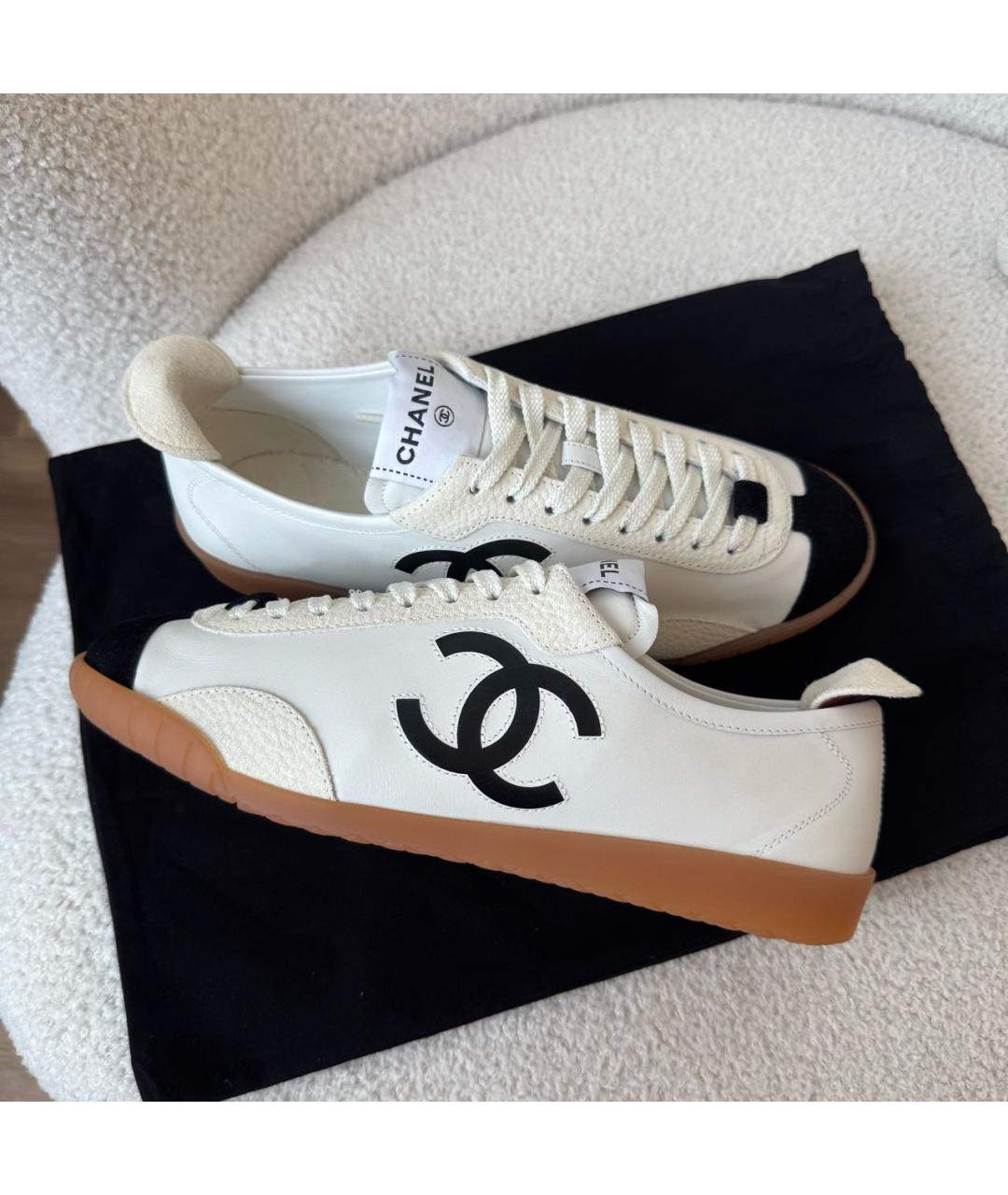 CHANEL Белые кеды, фото 4