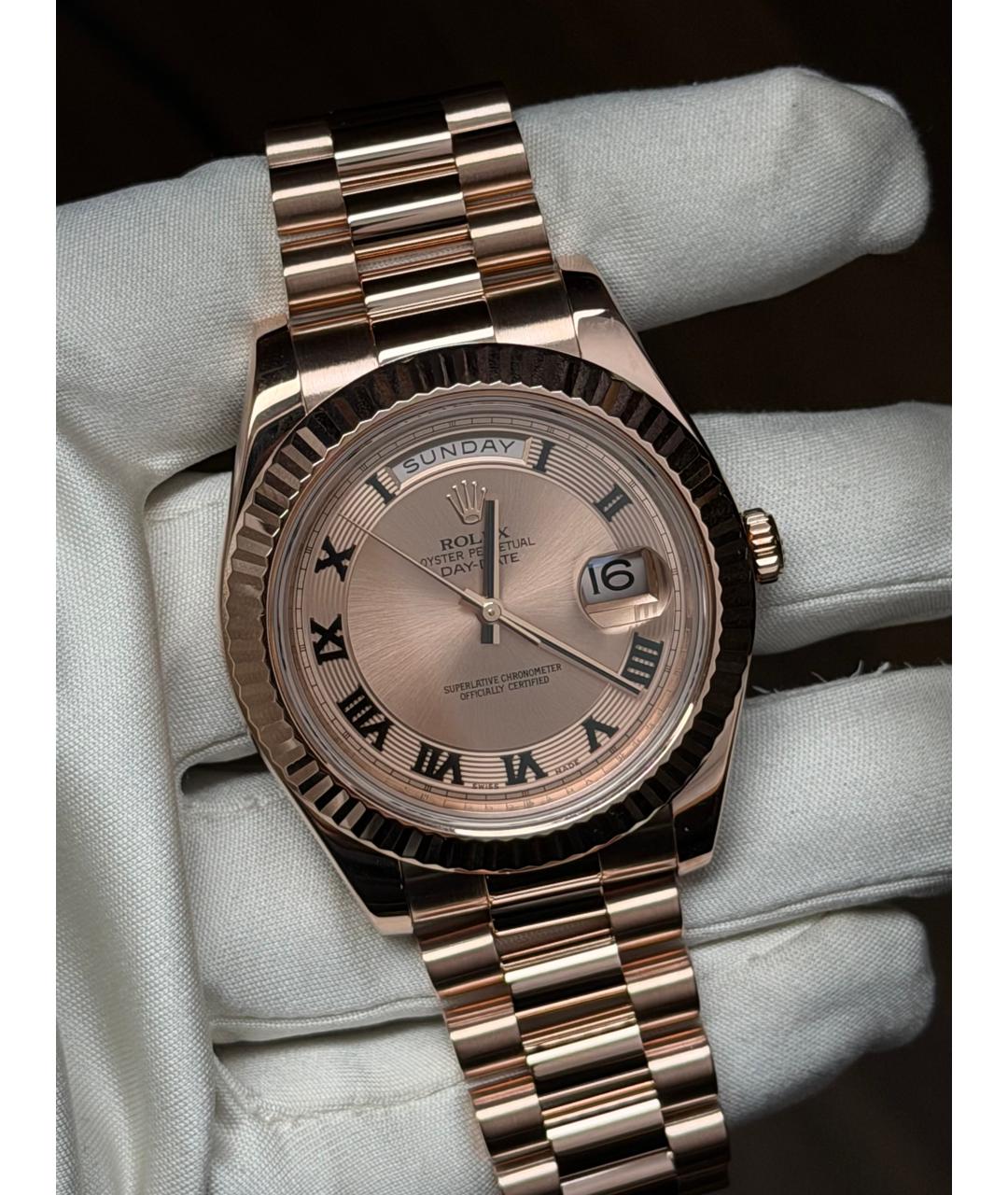 ROLEX Золотые часы из розового золота, фото 2