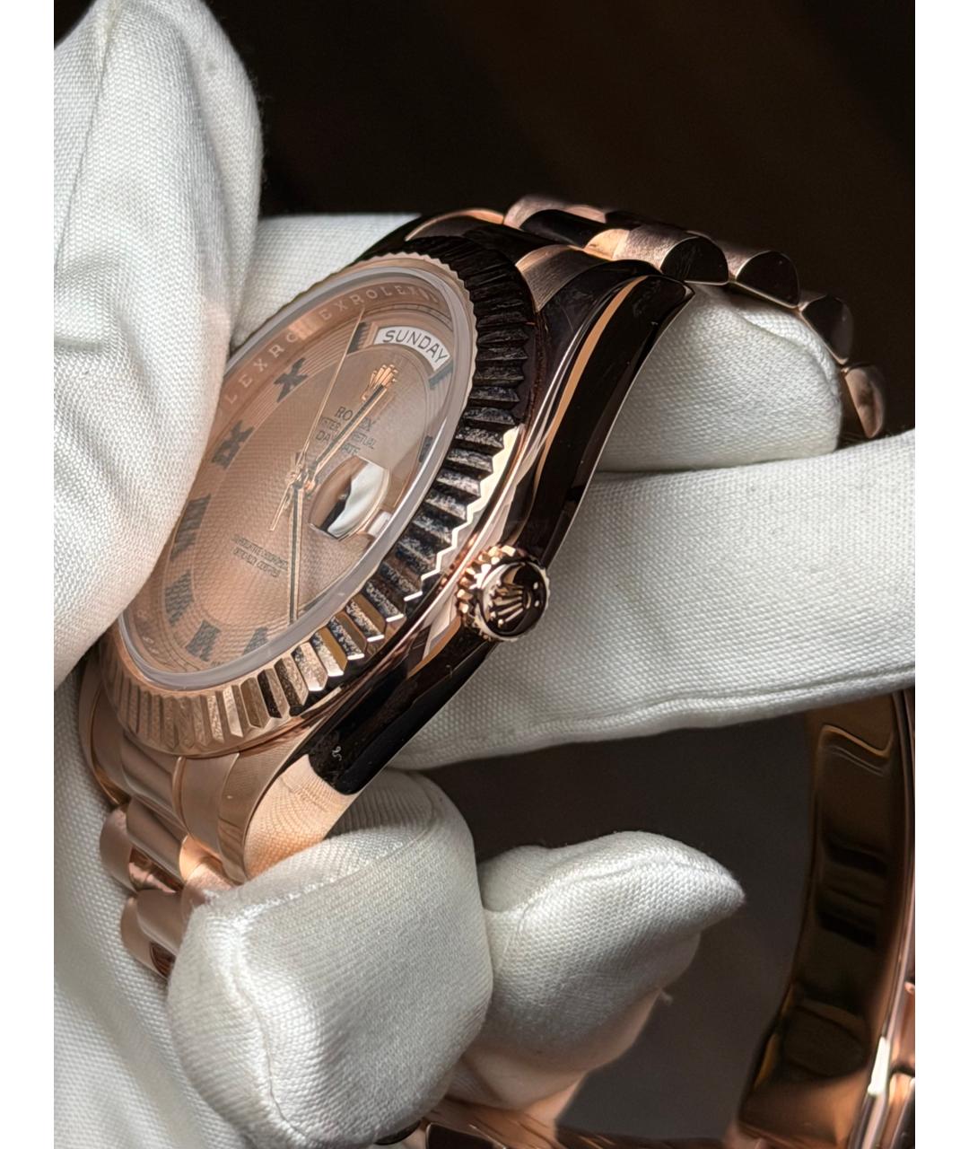 ROLEX Золотые часы из розового золота, фото 3