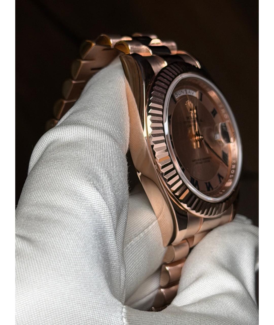 ROLEX Золотые часы из розового золота, фото 4