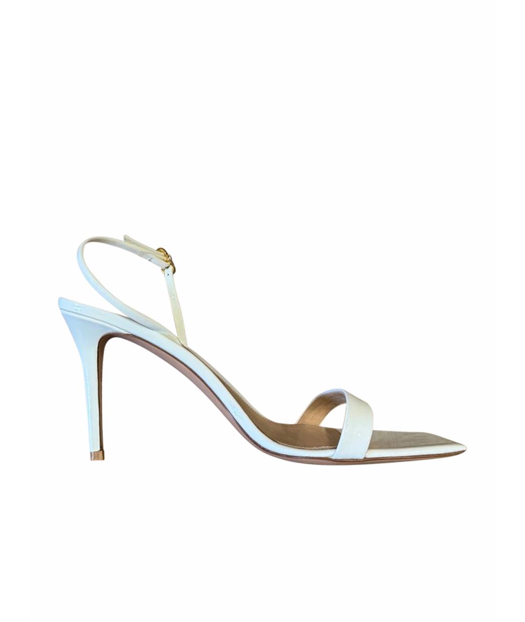 JIMMY CHOO Белые туфли из лакированной кожи, фото 1