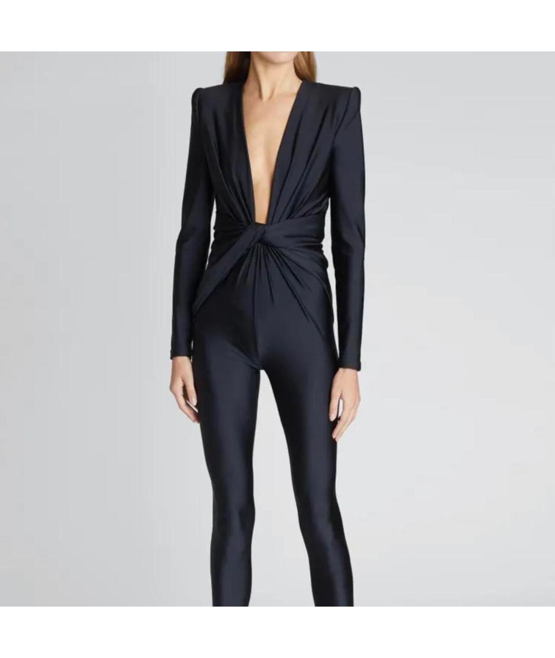 SAINT LAURENT Черный полиэстеровый комбинезон, фото 3