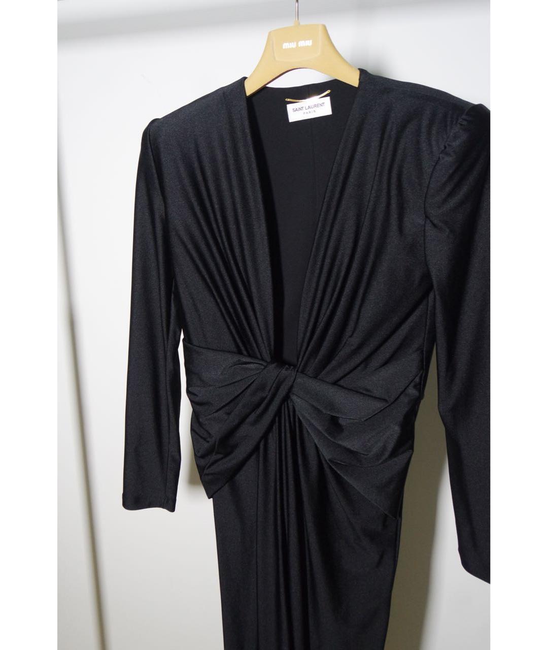 SAINT LAURENT Черный полиэстеровый комбинезон, фото 8