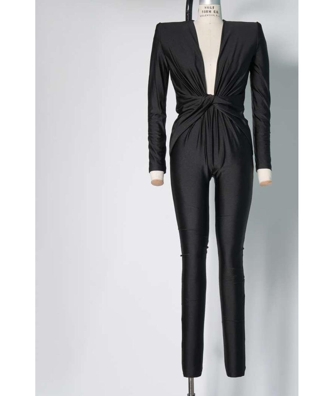 SAINT LAURENT Черный полиэстеровый комбинезон, фото 9