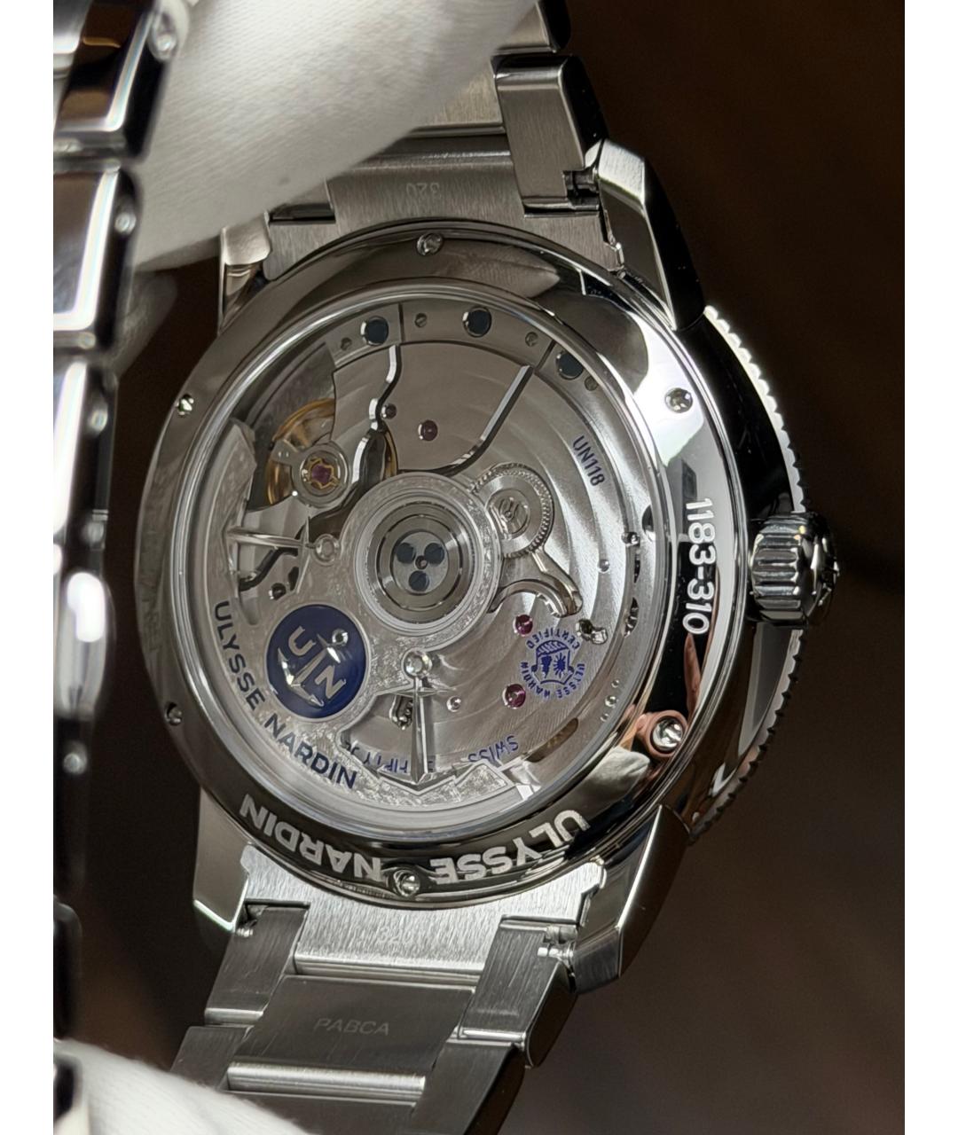Ulysse Nardin Серые часы, фото 8