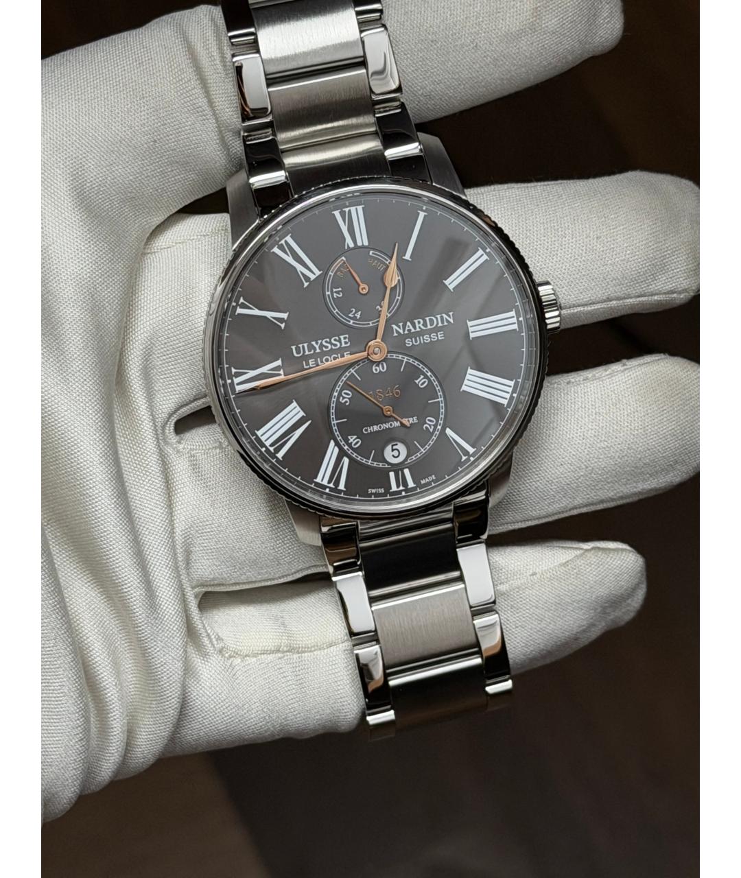 Ulysse Nardin Серые часы, фото 2