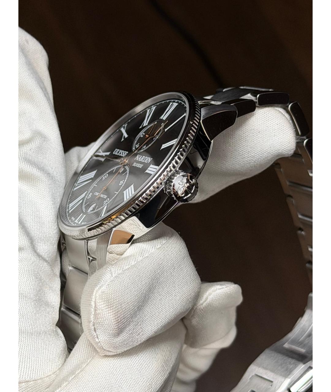 Ulysse Nardin Серые часы, фото 4