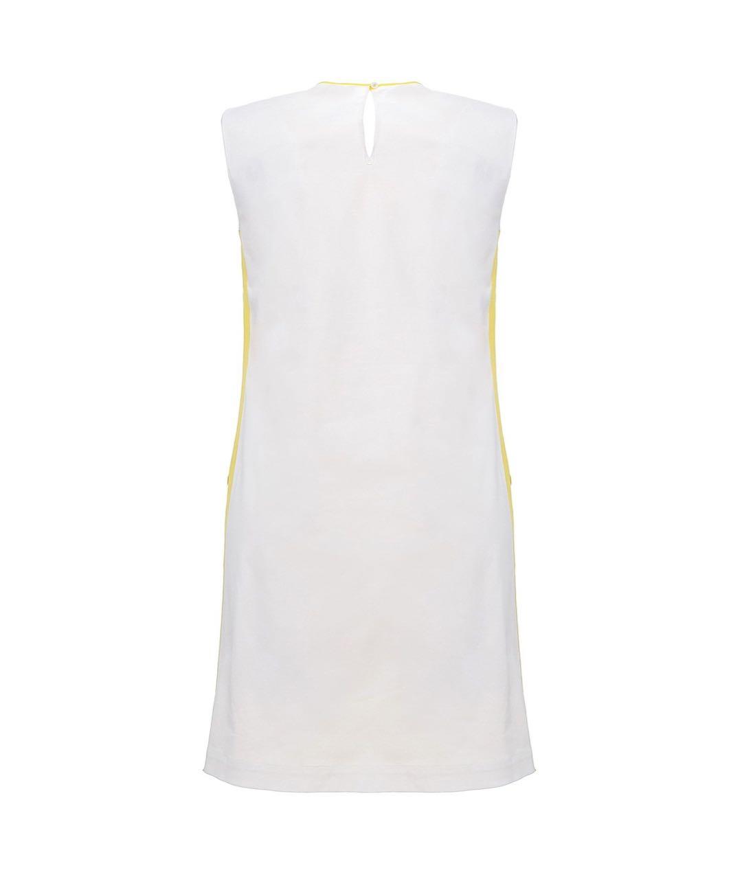 MANTU Желтое хлопко-эластановое платье, фото 2