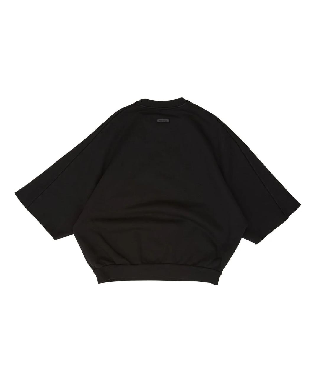 FEAR OF GOD Черная хлопковая футболка, фото 2