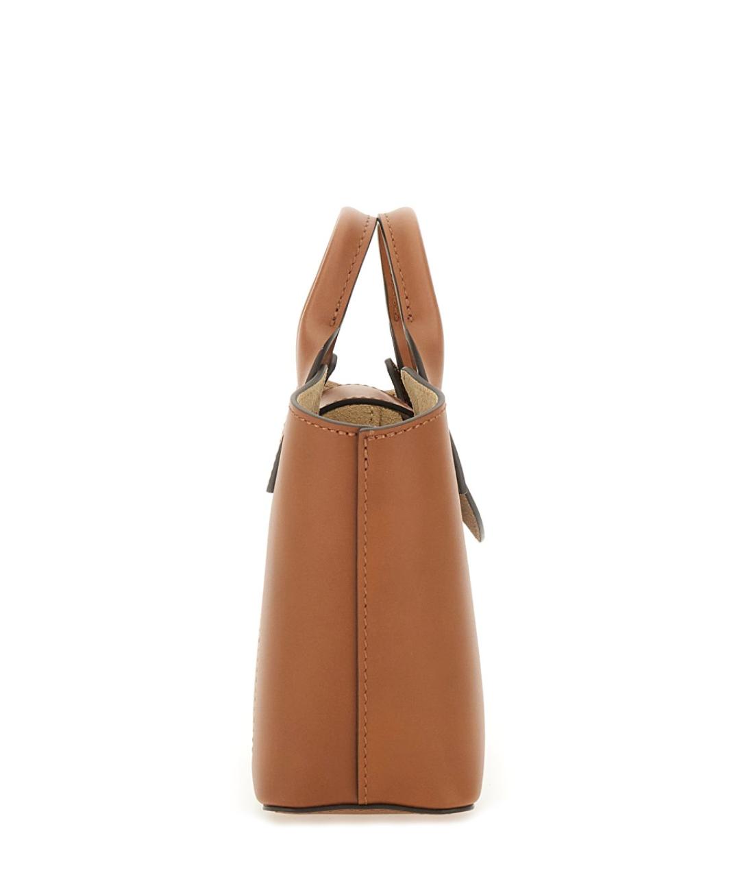 LONGCHAMP Коричневая кожаная сумка тоут, фото 4