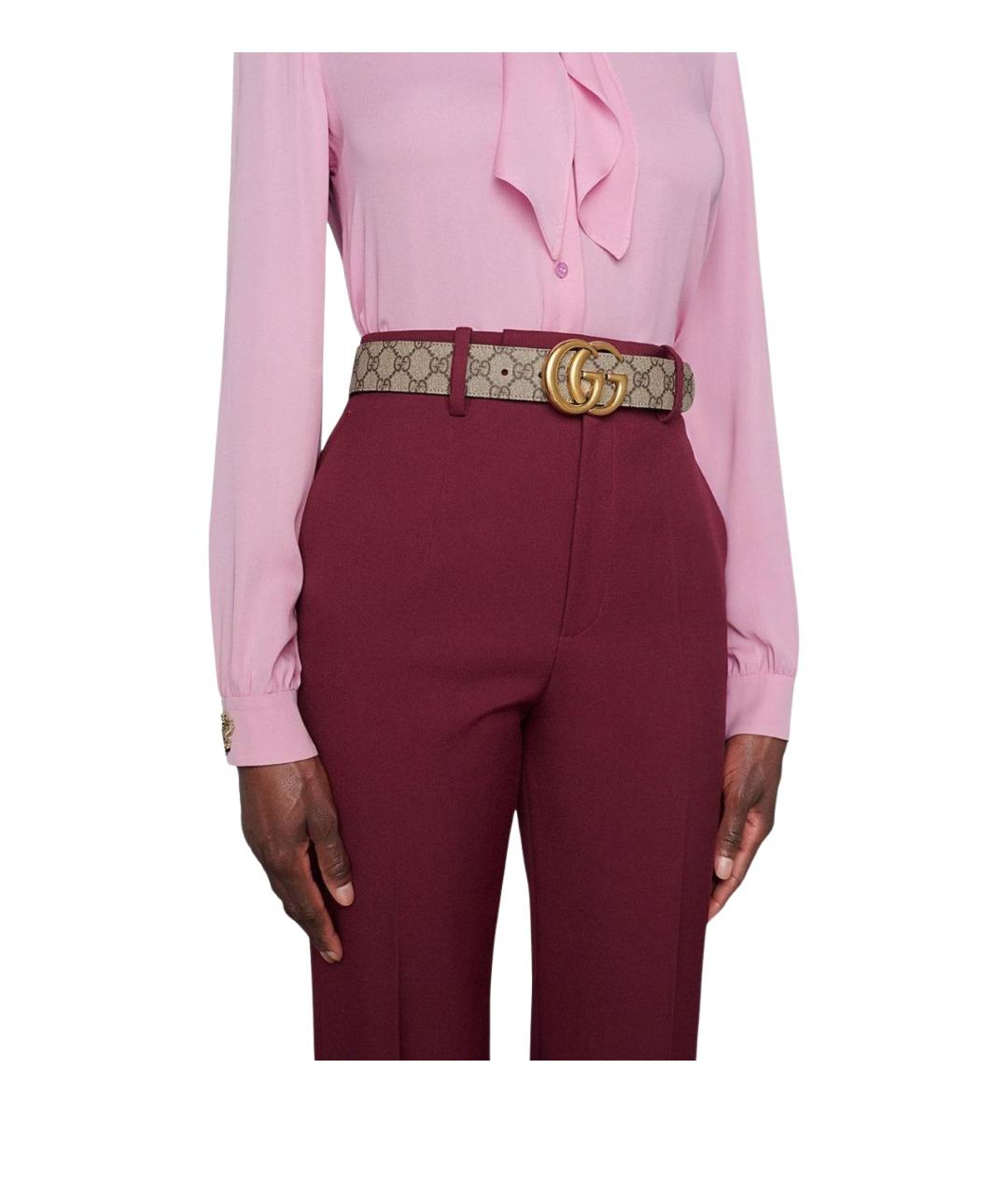 GUCCI Бежевый ремень, фото 2