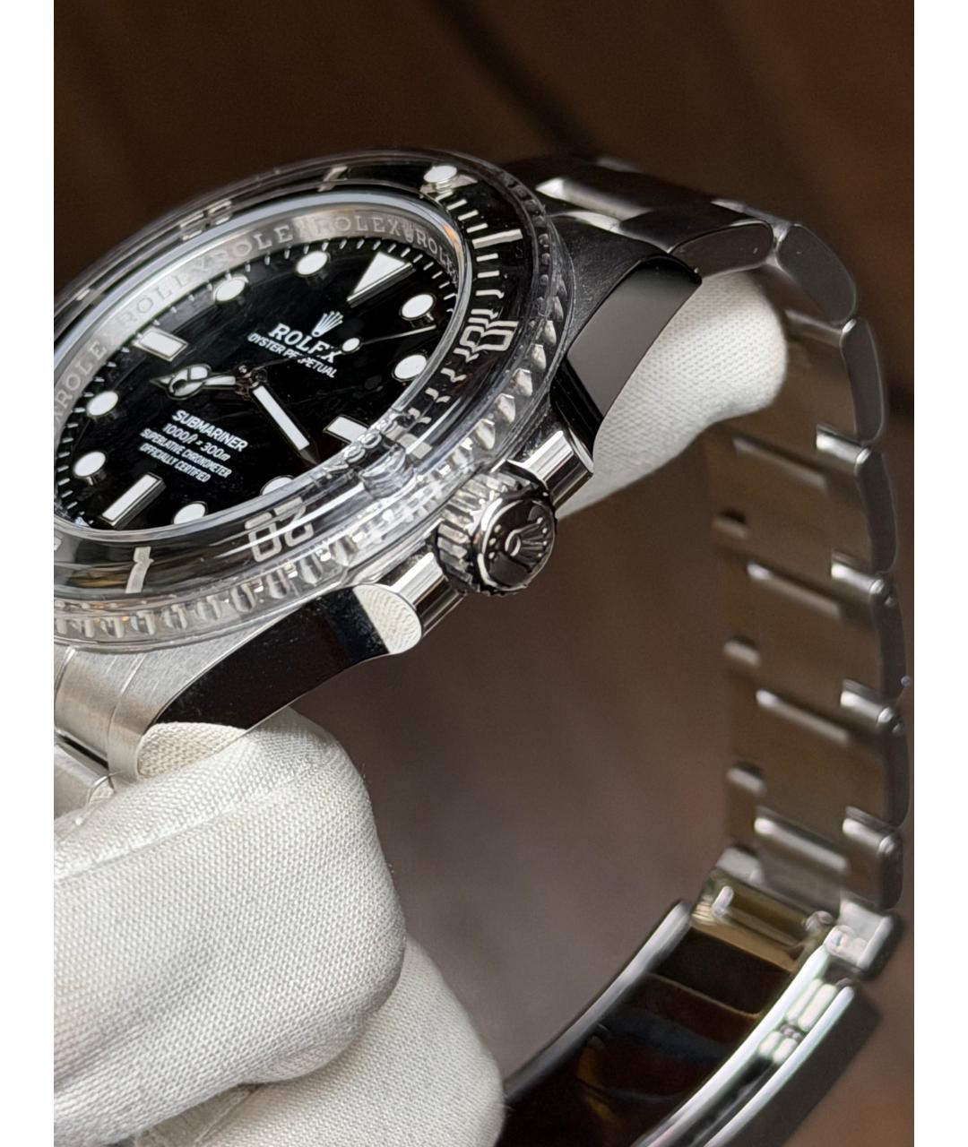 ROLEX Черные часы, фото 4