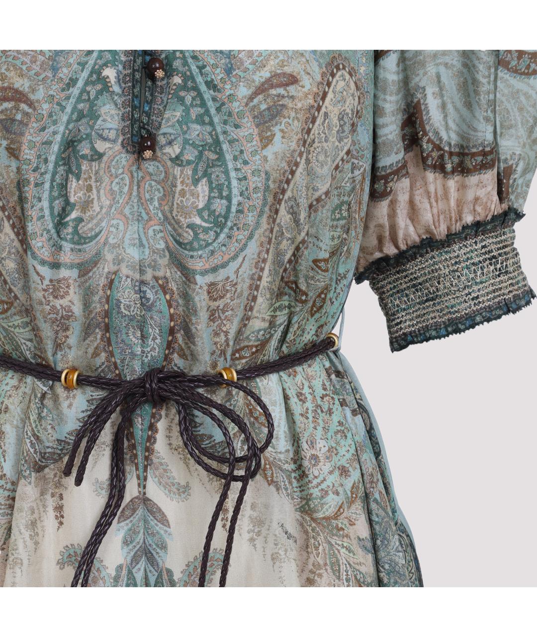 ZIMMERMANN Мульти шелковое повседневное платье, фото 3