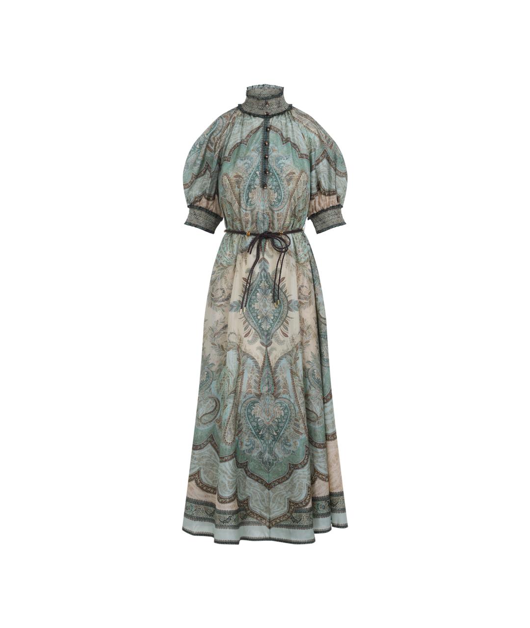 ZIMMERMANN Мульти шелковое повседневное платье, фото 1