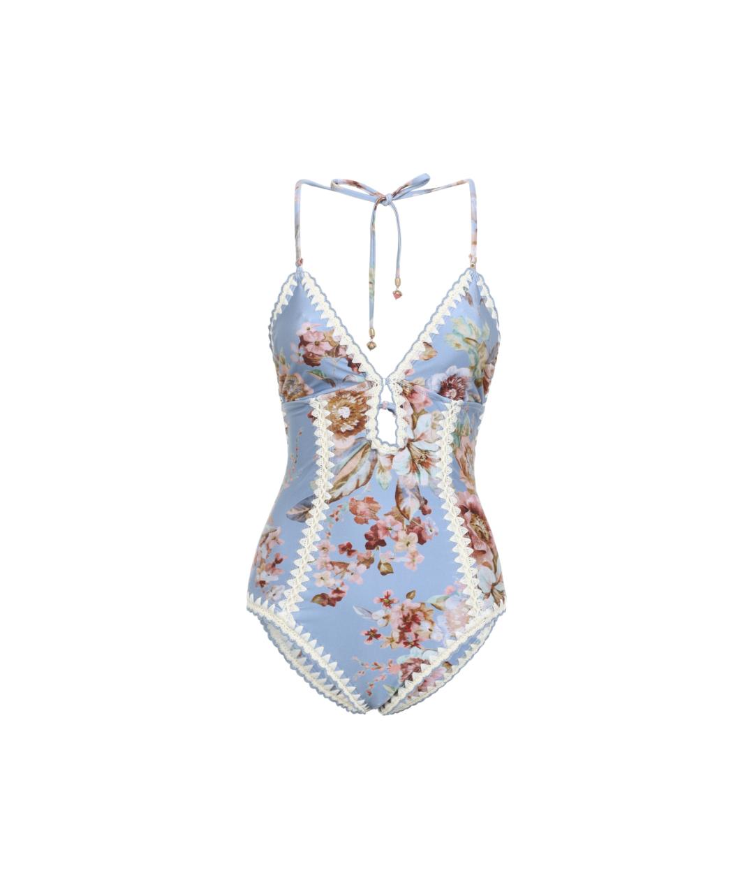 ZIMMERMANN Синий полиамидовый купальник, фото 1