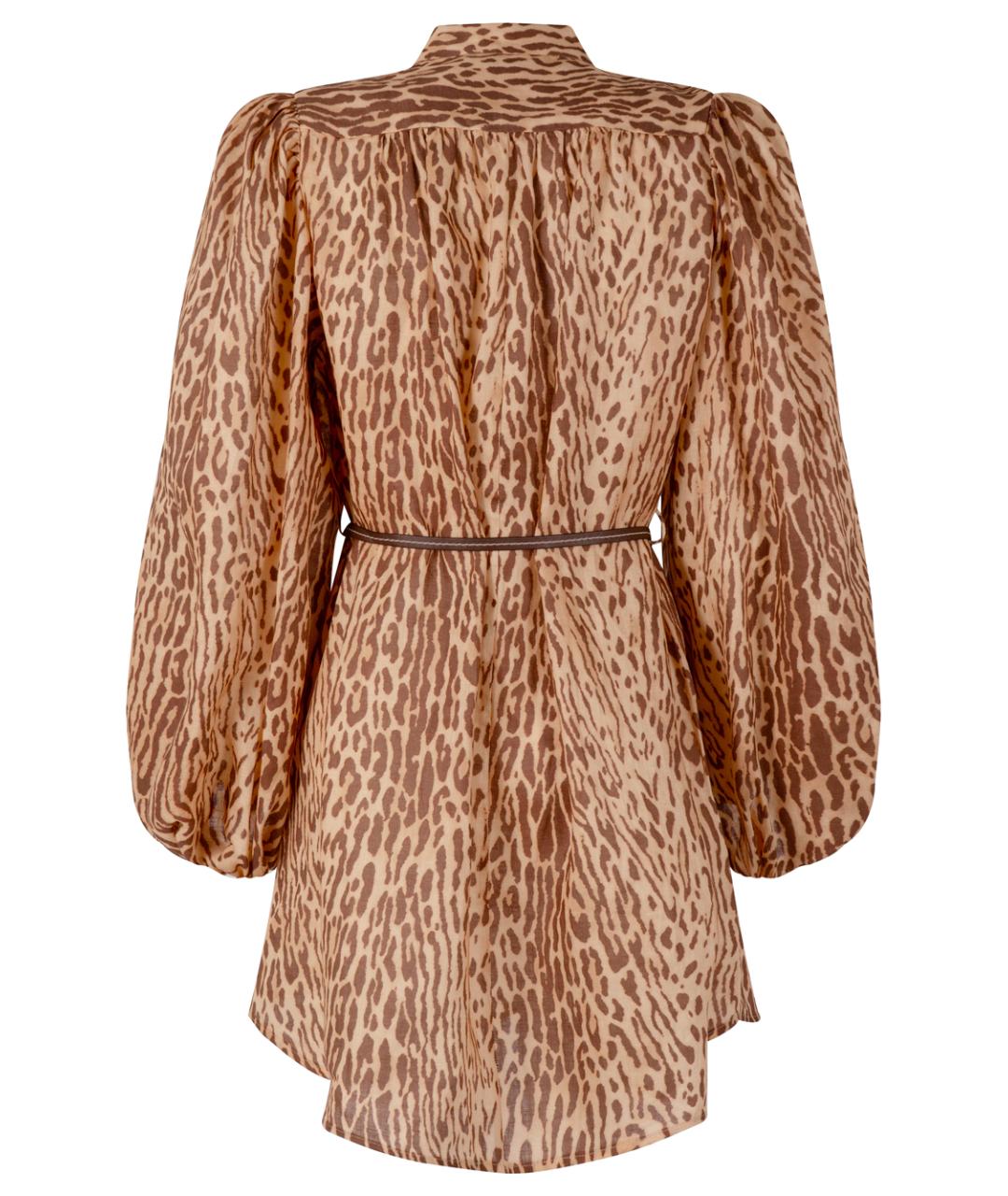 ZIMMERMANN Коричневое повседневное платье, фото 2