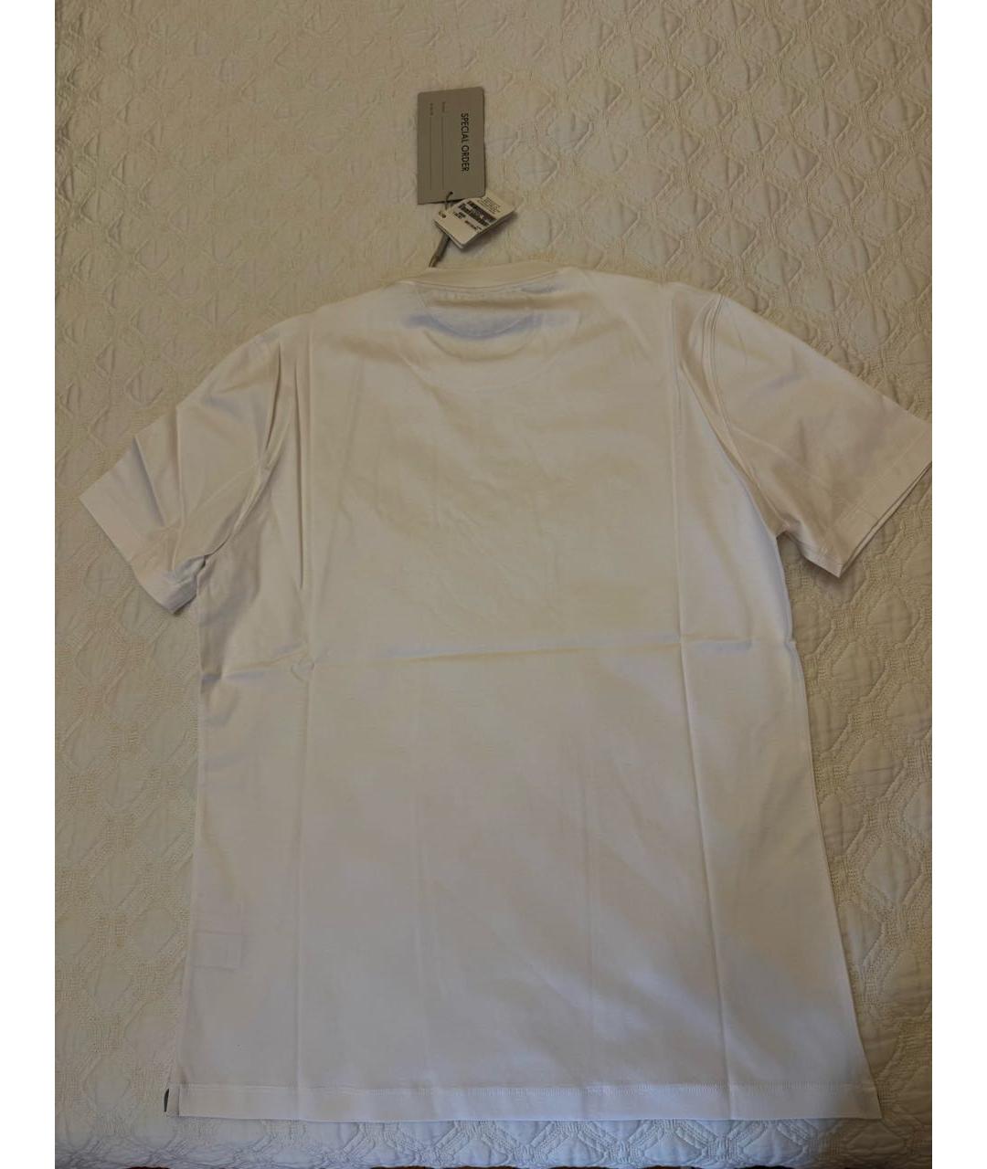 BRUNELLO CUCINELLI Белая хлопковая футболка, фото 2