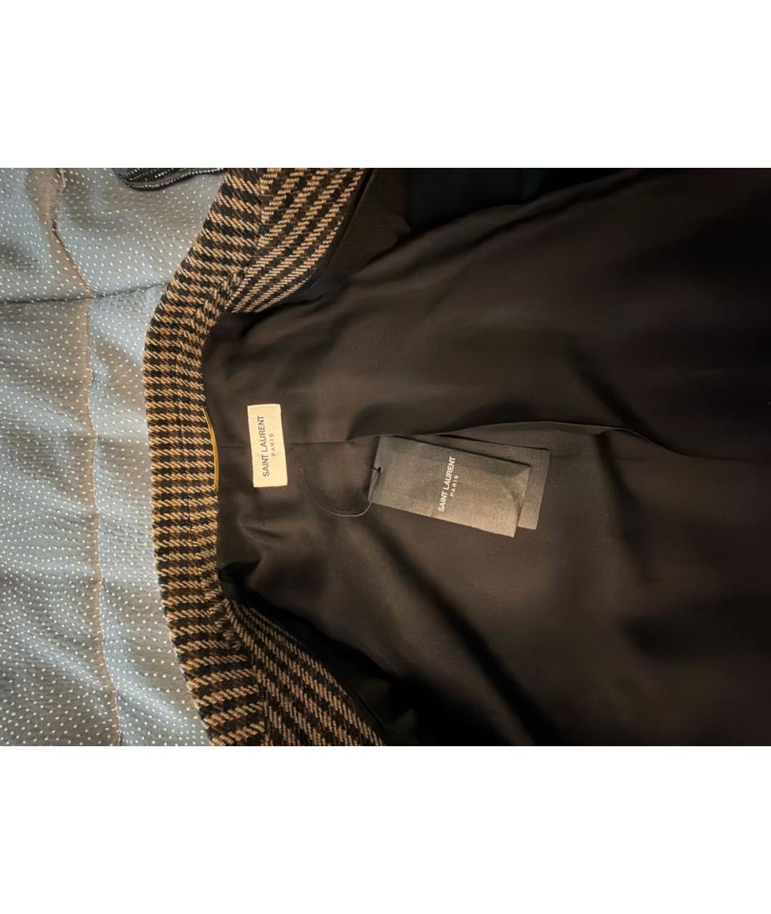 SAINT LAURENT Мульти шерстяной жакет/пиджак, фото 3