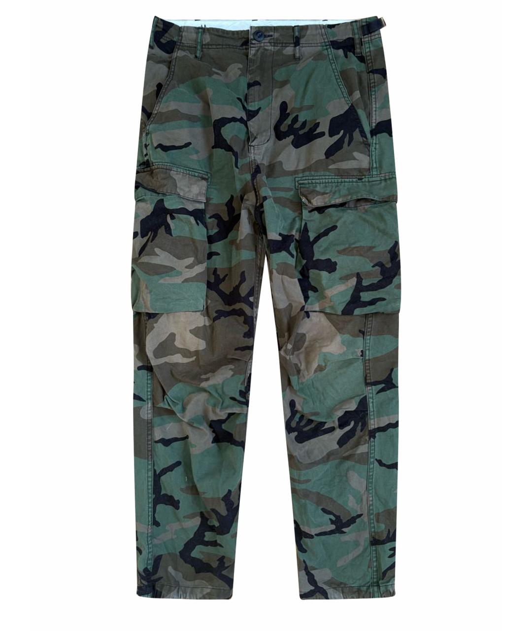 CARHARTT Хаки хлопковые прямые джинсы, фото 1