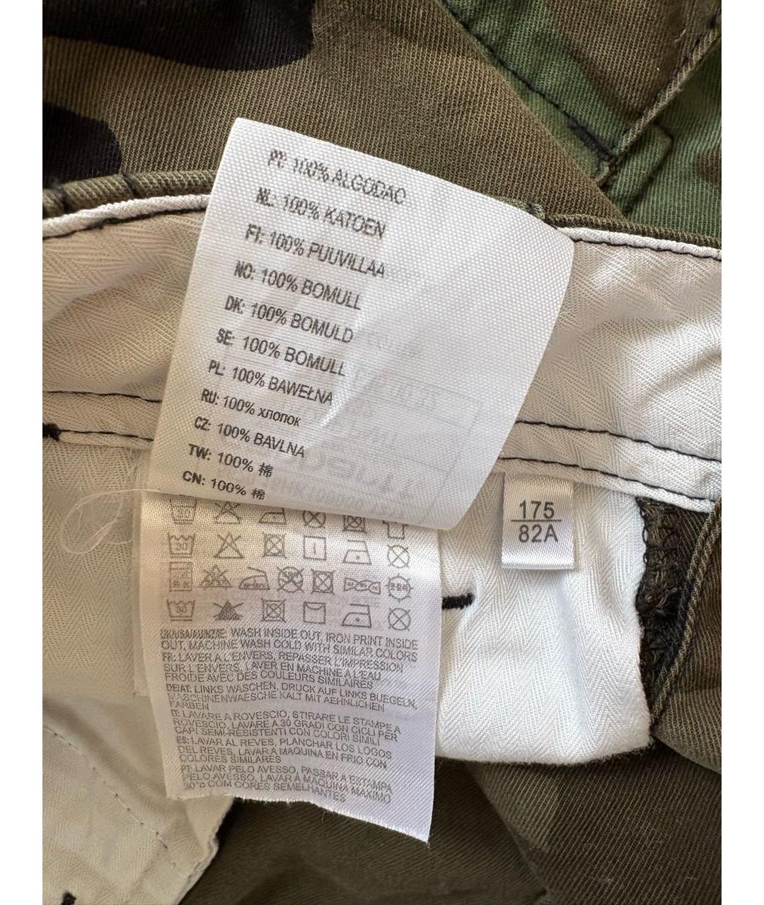 CARHARTT Хаки хлопковые прямые джинсы, фото 4