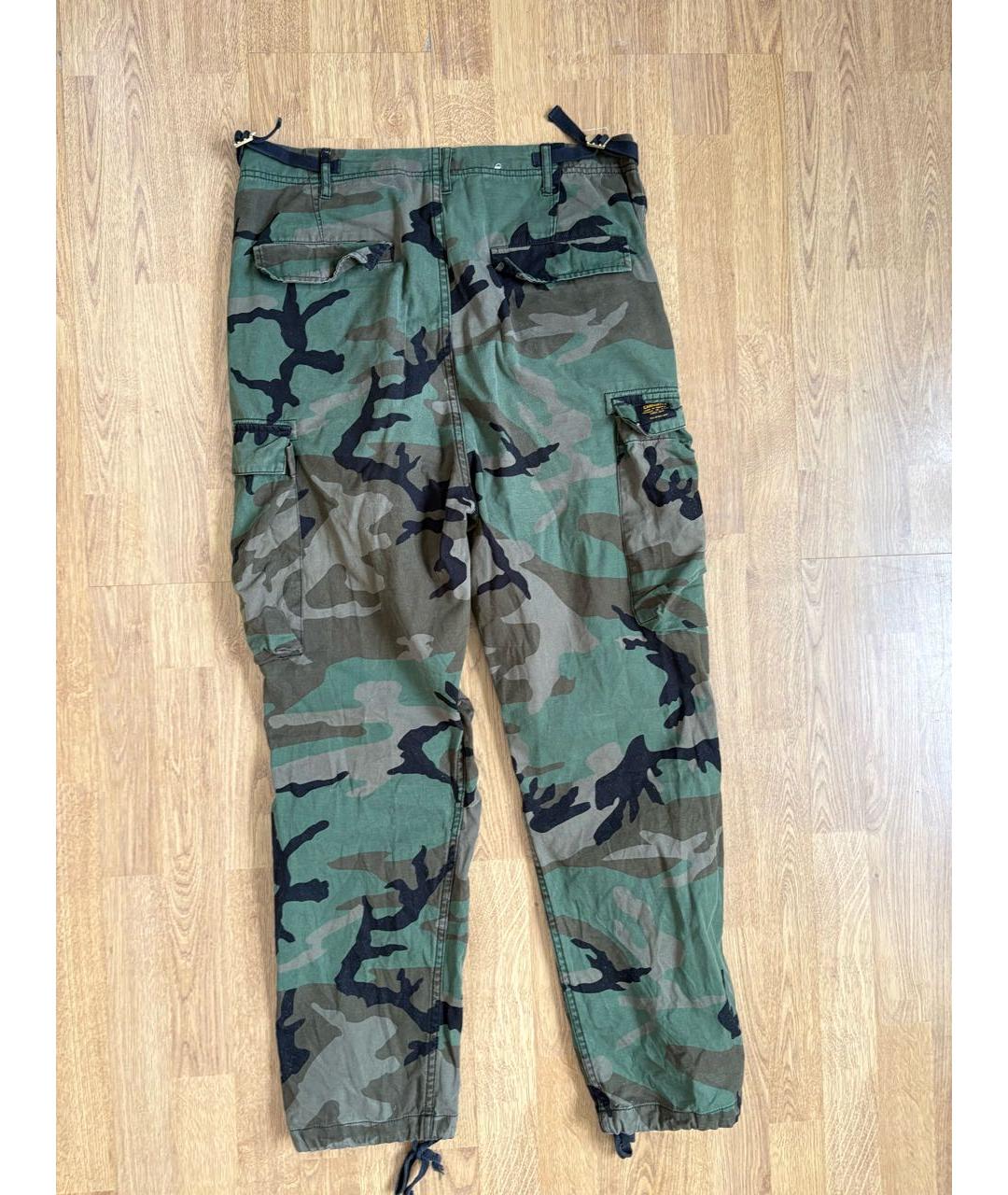 CARHARTT Хаки хлопковые прямые джинсы, фото 2