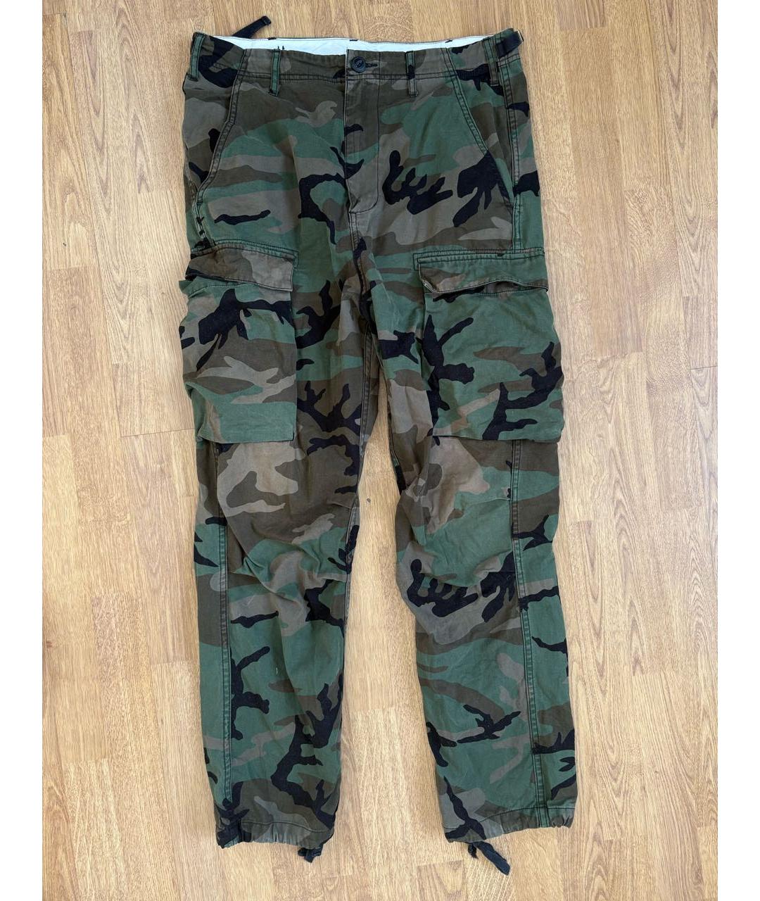 CARHARTT Хаки хлопковые прямые джинсы, фото 5