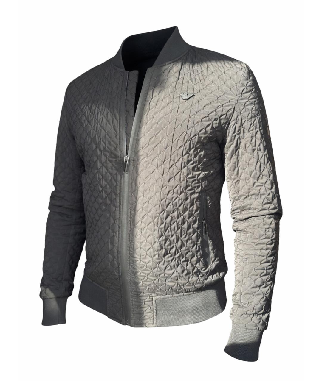 EMPORIO ARMANI Черная полиуретановая куртка, фото 1