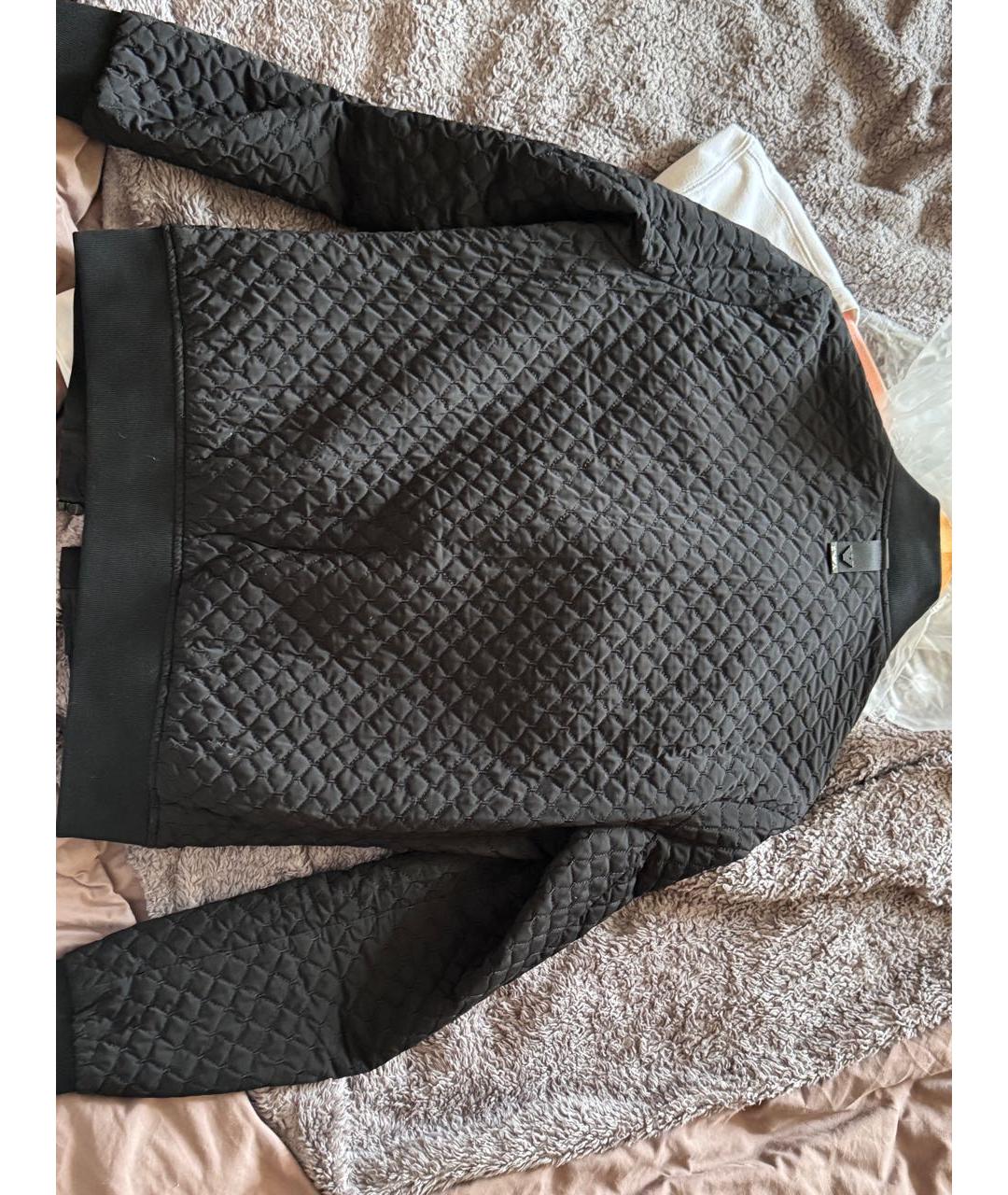 EMPORIO ARMANI Черная полиуретановая куртка, фото 2