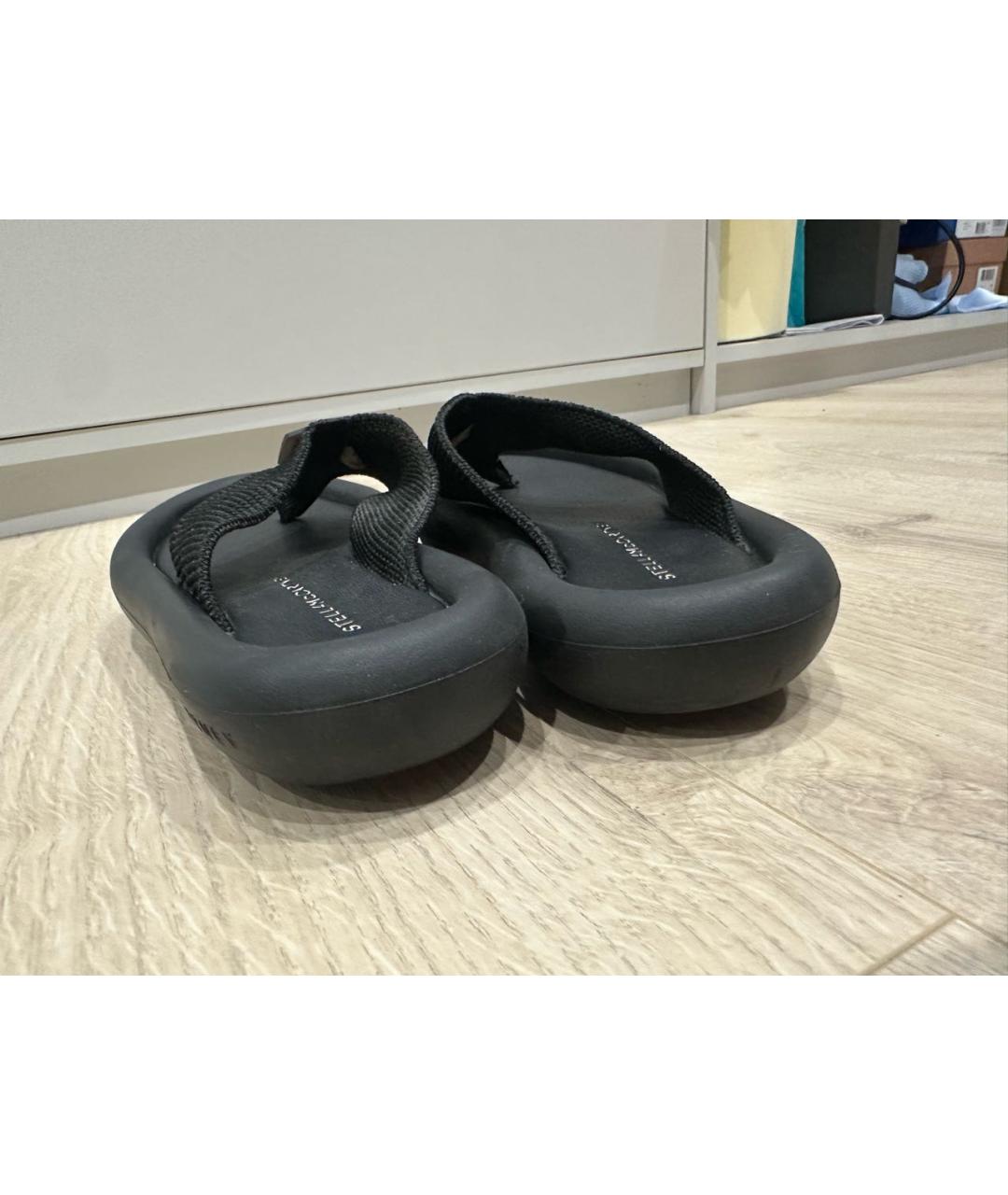 STELLA MCCARTNEY Черные шлепанцы, фото 3