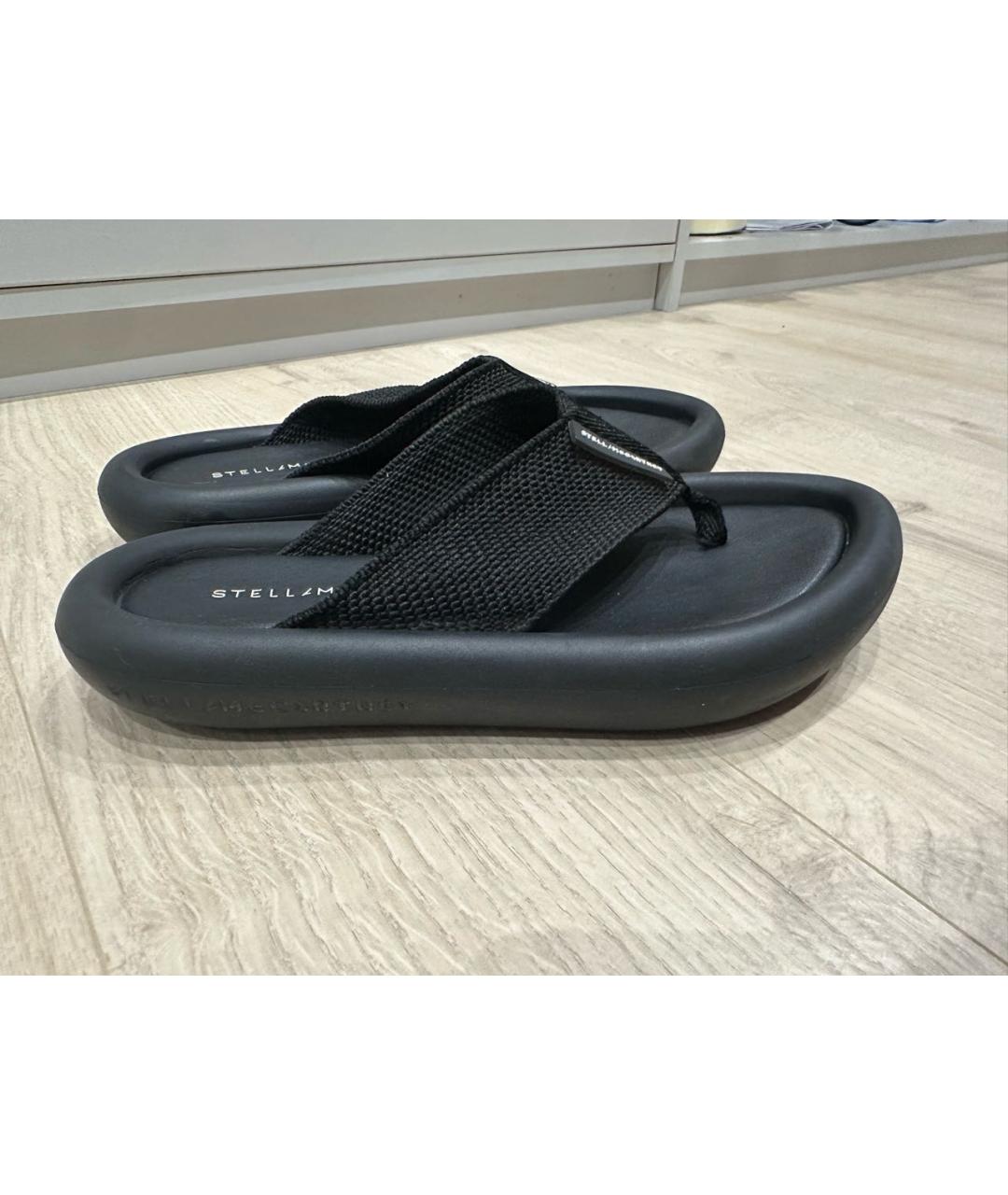 STELLA MCCARTNEY Черные шлепанцы, фото 6